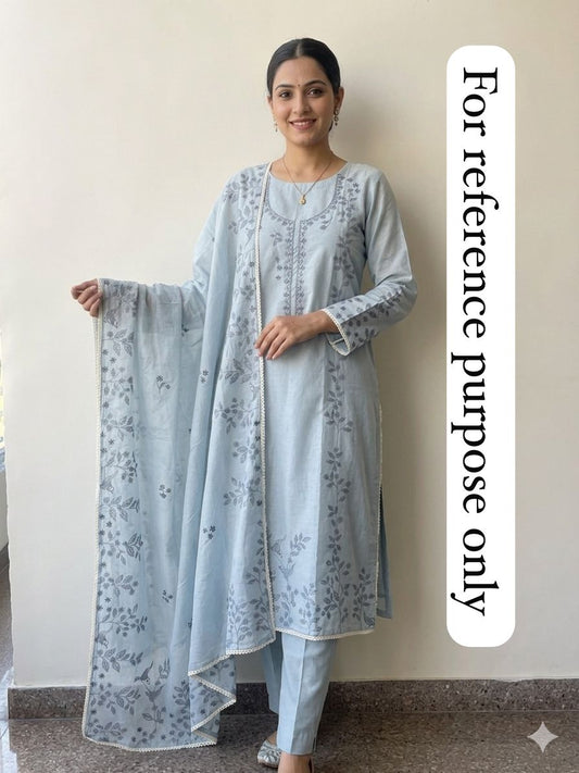 Mul chanderi unstitched ladies suit Rc18739