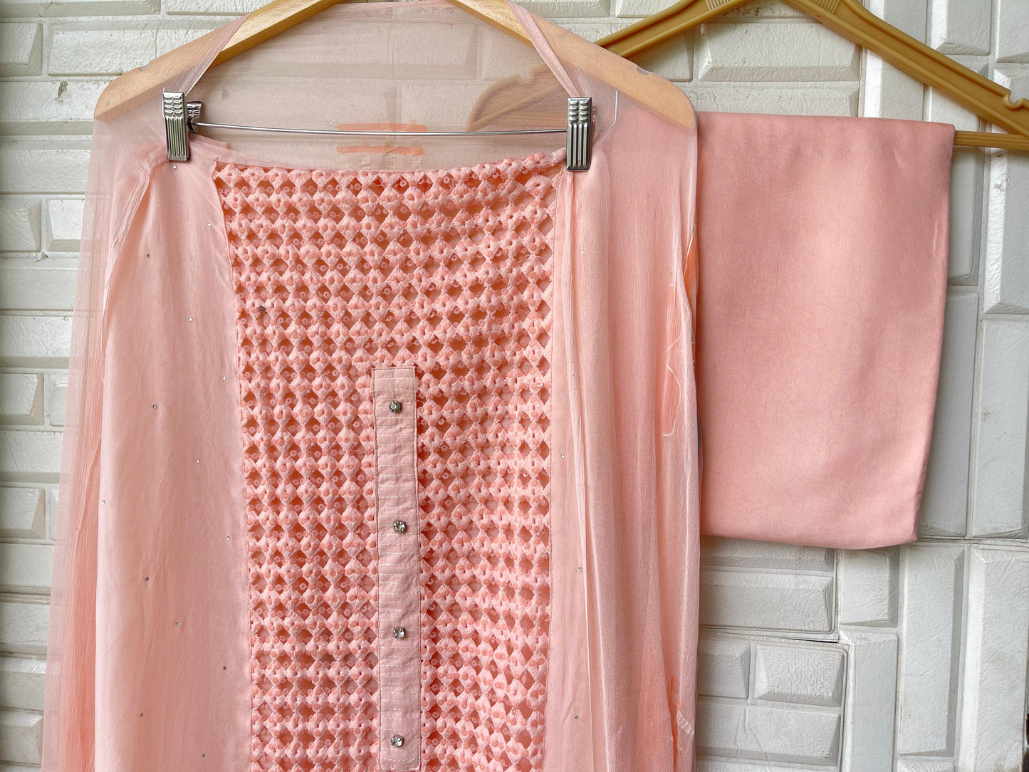 Organza unstitched ladies suit Rc17437 (b)