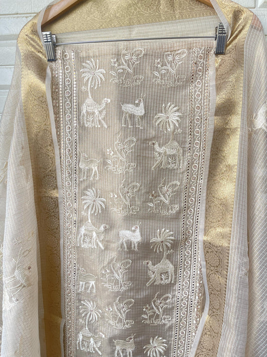 Kora Shimmer Unstitched Ladies Suit Rc 16906