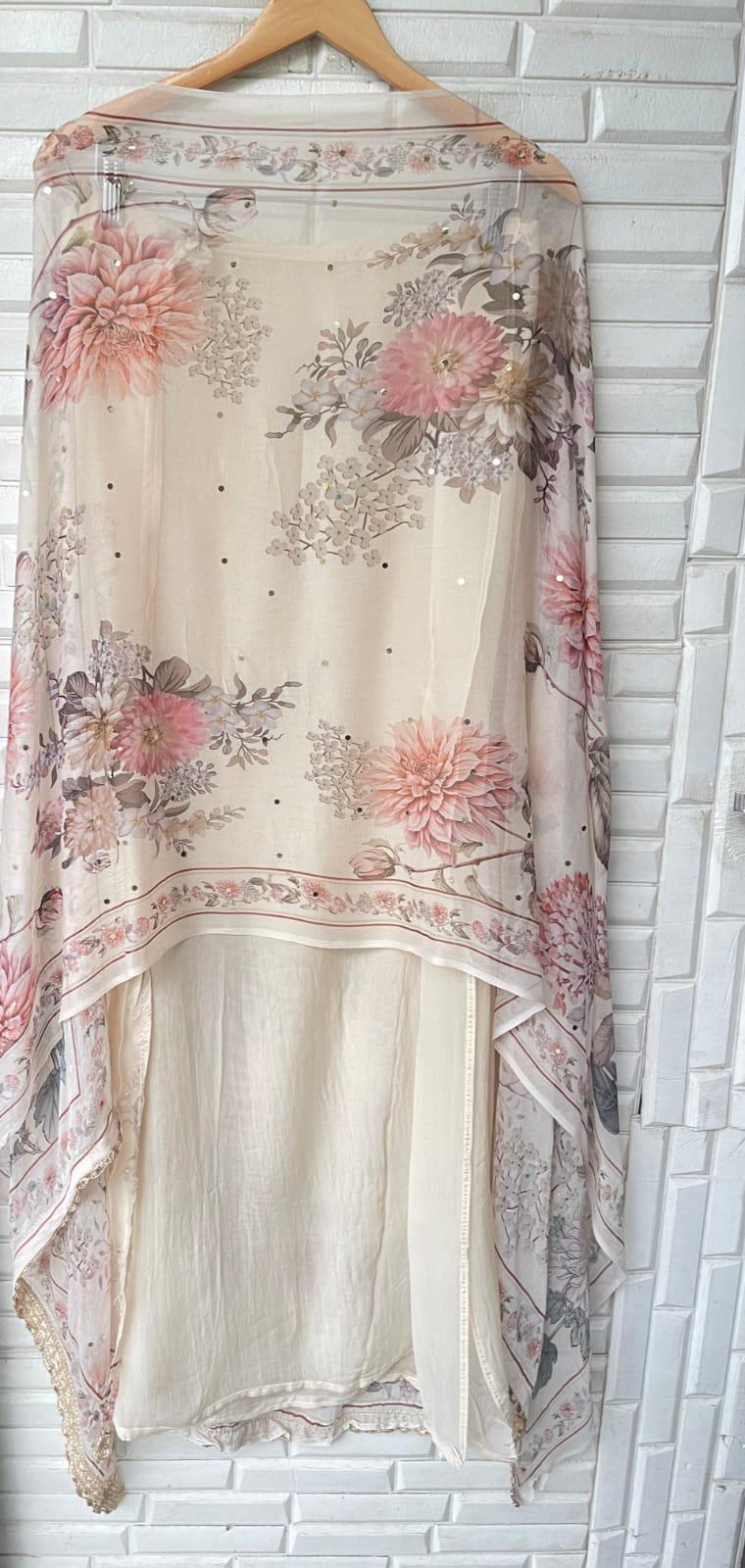 Organza unstitched ladies suit Rc17966