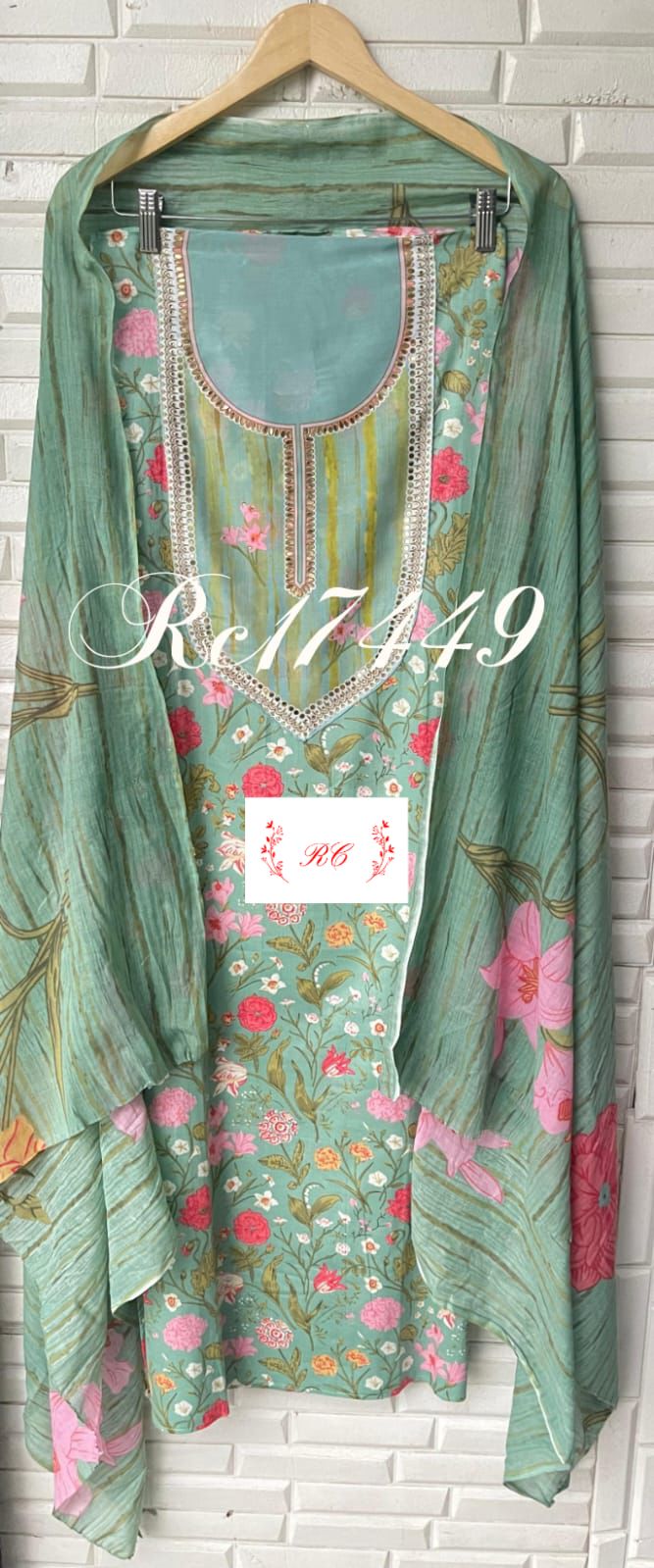 Cotton unstitched ladies suit Rc17449