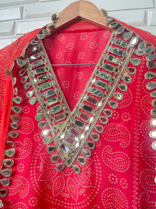 Satin crape unstitched ladies suit Rc17759