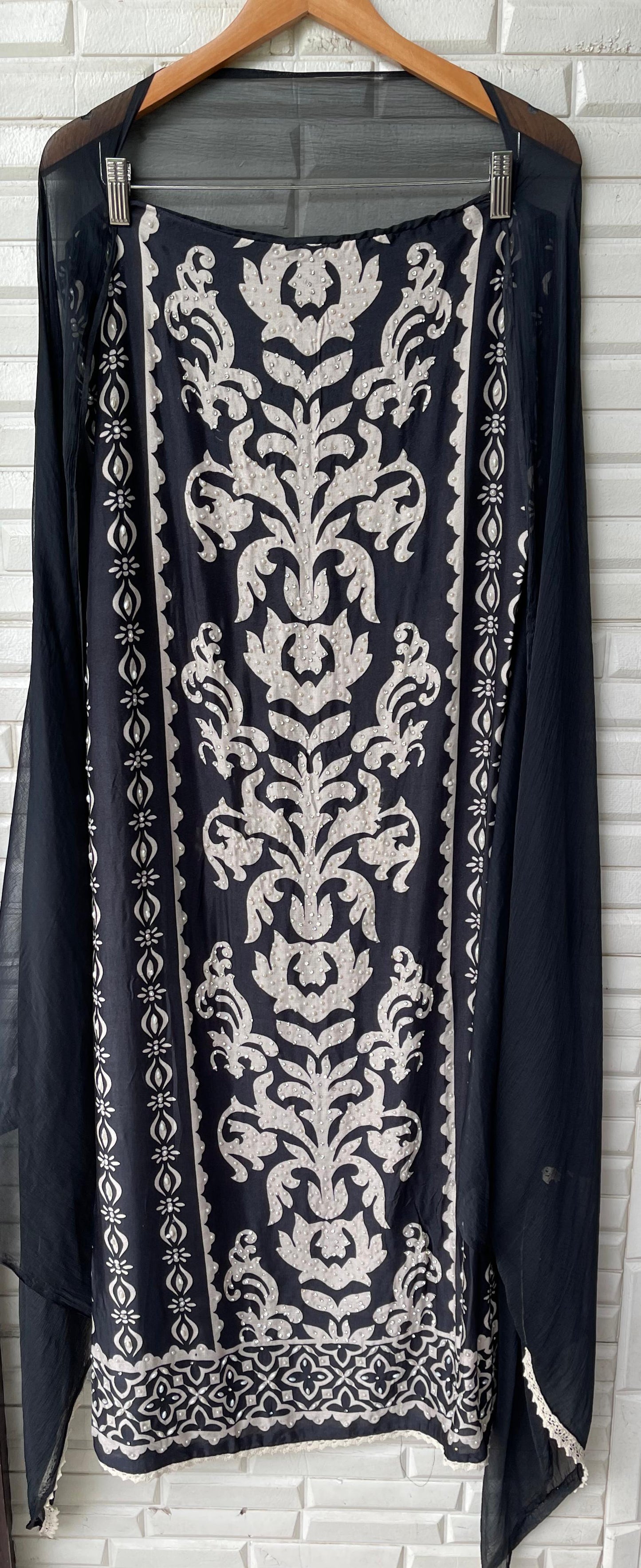 Muslin unstitched ladies suit Rc17477
