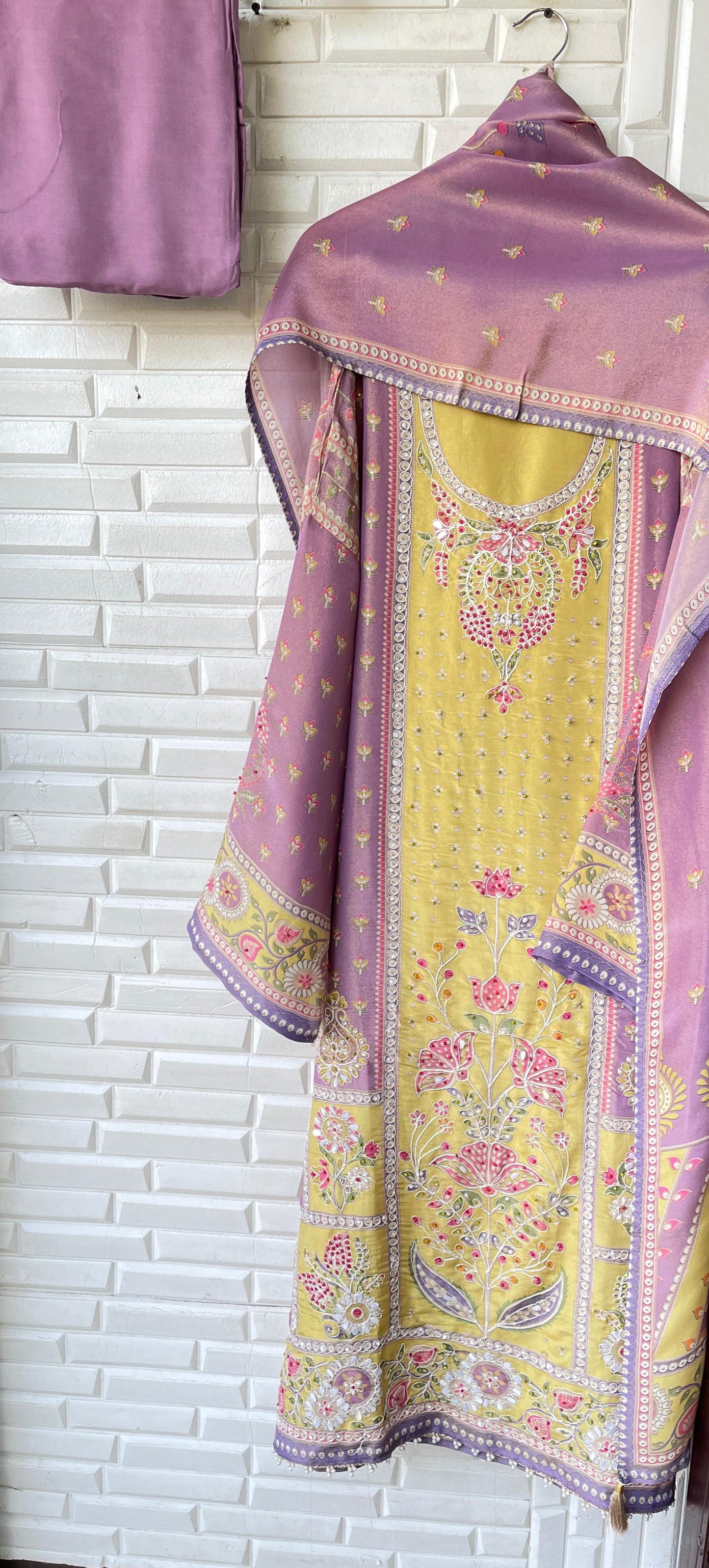 Shimmer Silk Unstitched Ladies suit Rc 15508