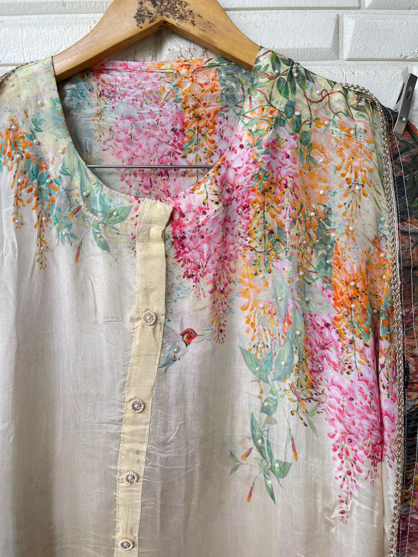 Organza unstitched ladies suit Rc17333