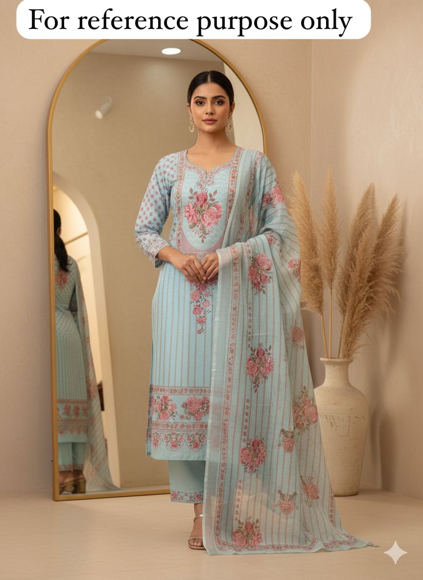 Cambrick Cotton Unstitched Ladies Suit RC-18444 (a) – view 8