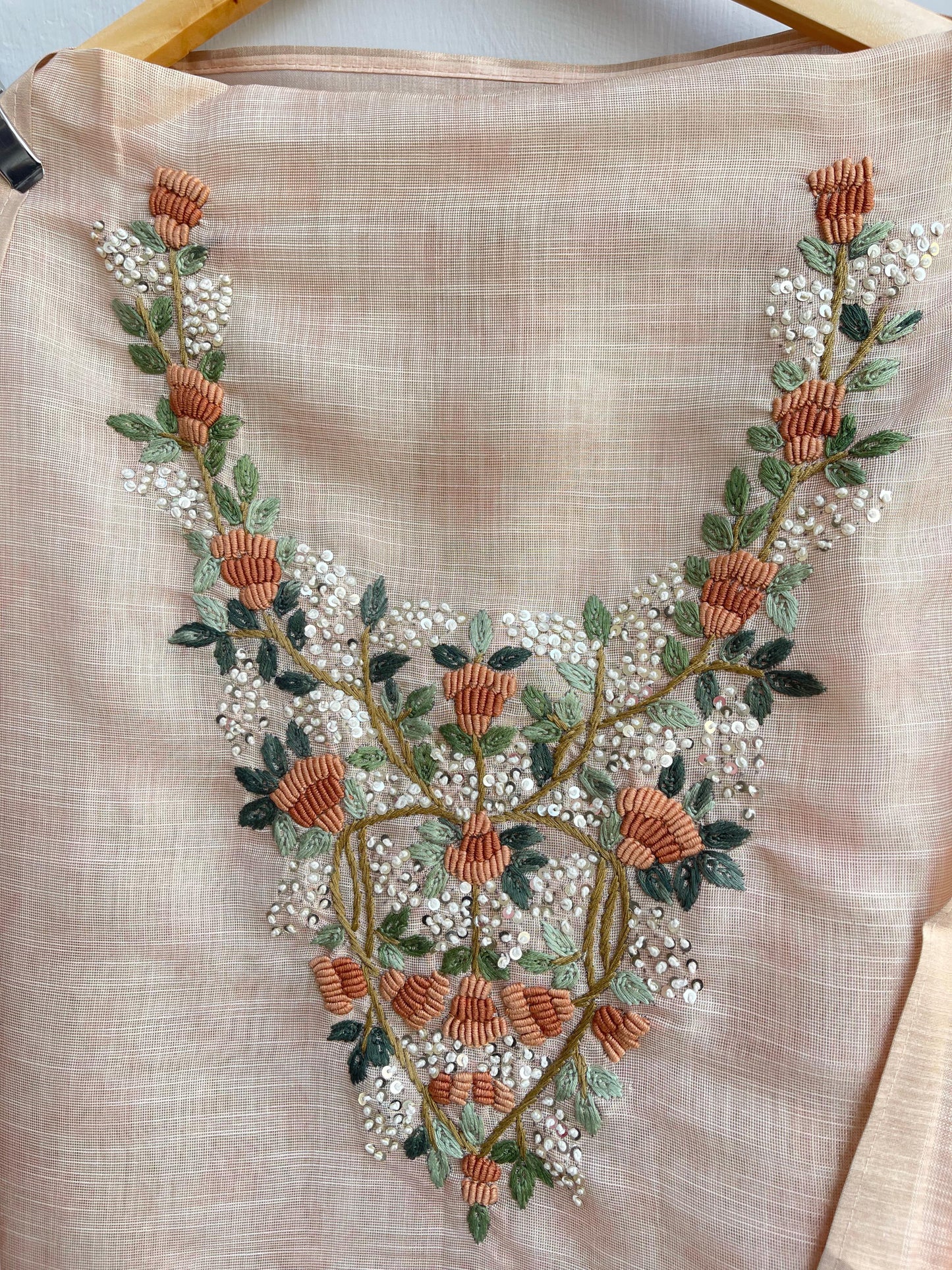 Self shimmer silk unstitched ladies suit Rc17925 (b)