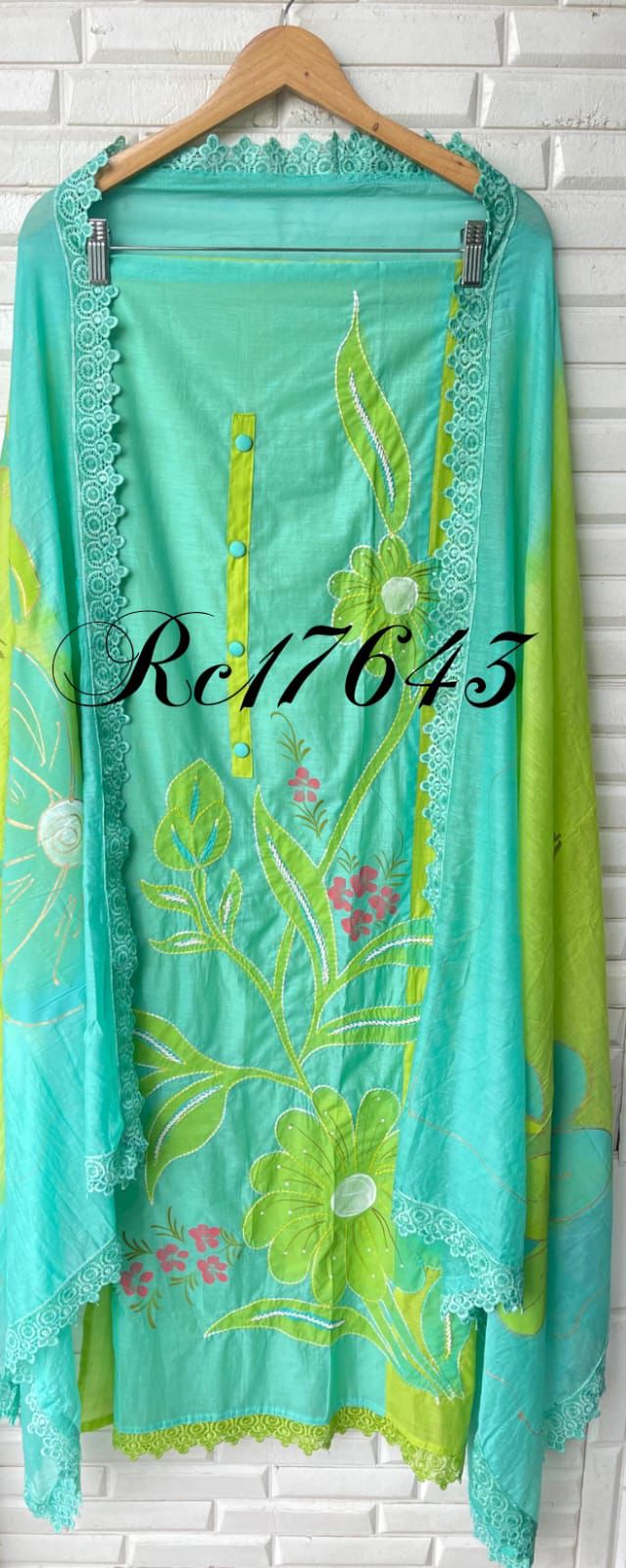 Mul chanderi unstitched ladies suit Rc17643
