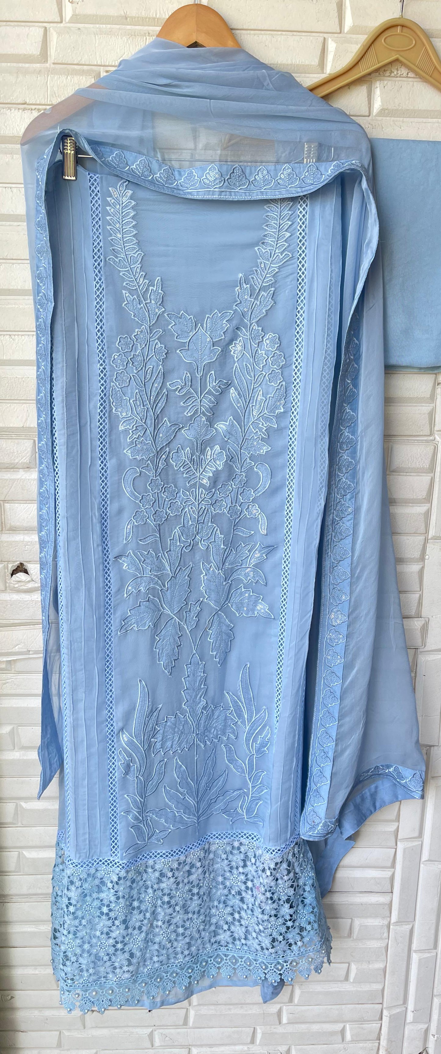 Organza unstitched ladies suit Rc17831 (b)