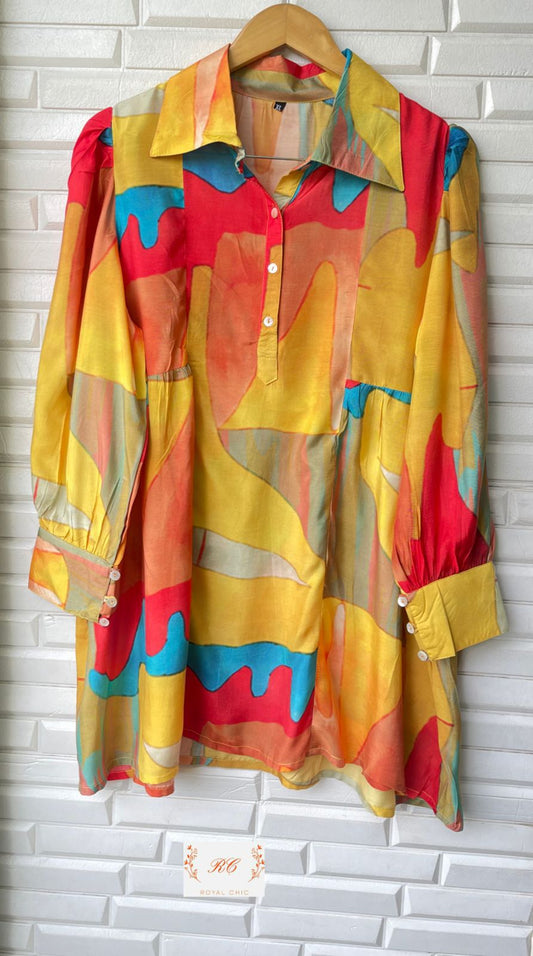 Pure Muslin Ready to Wear Co-ord Set Rc12142