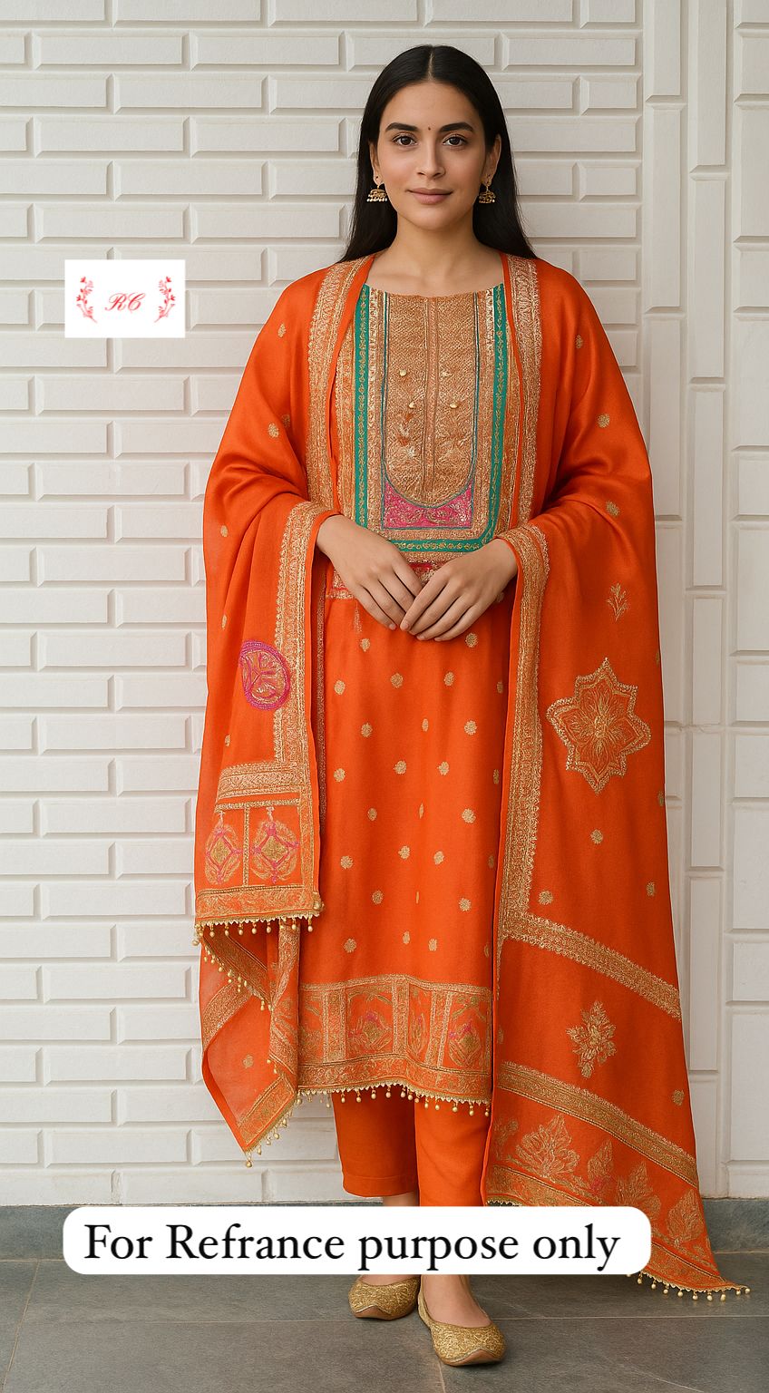 Banarasi shimmer silk unstitched ladies suit Rc17668 (c)