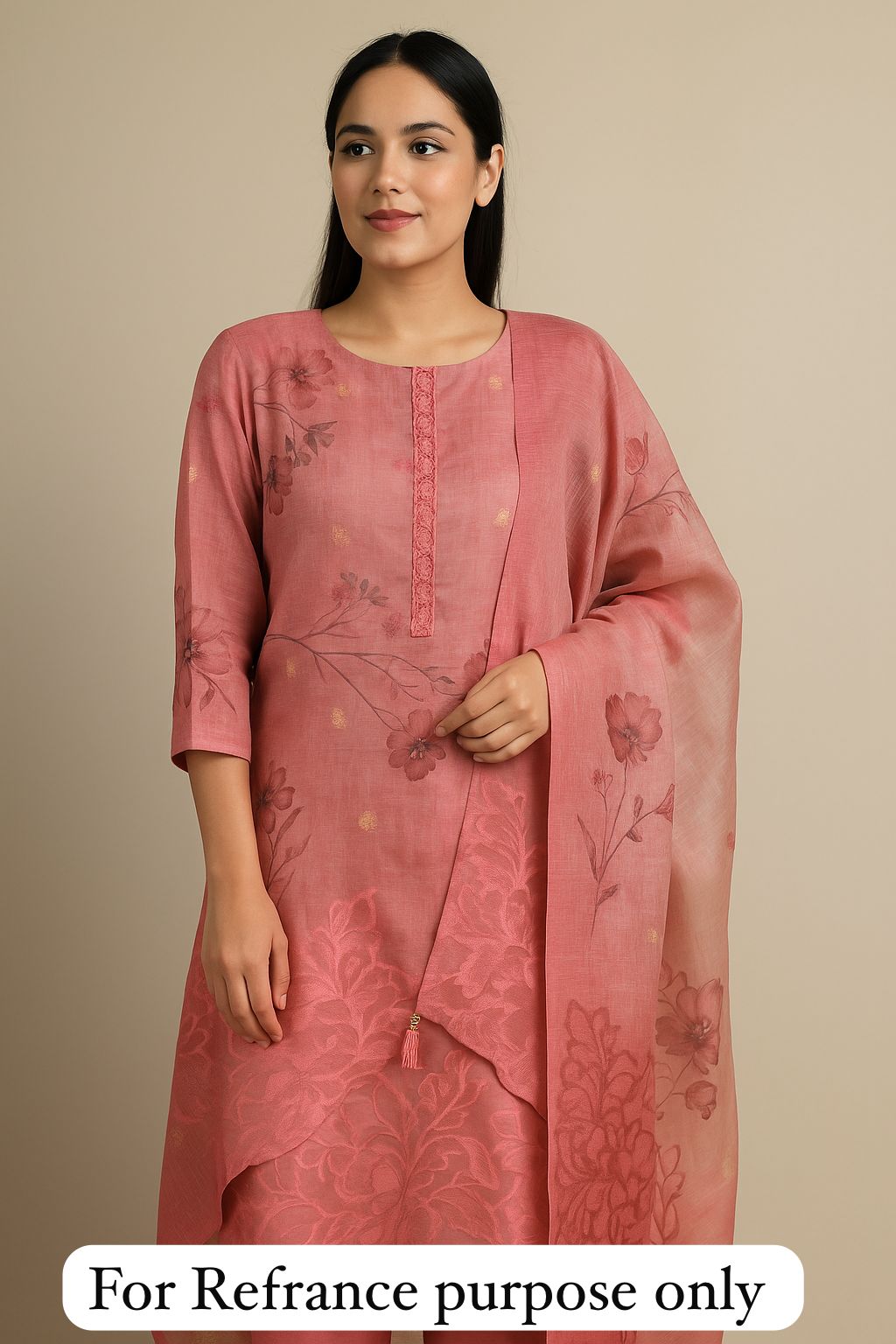 Banarasi shimmer linen unstitched ladies suit Rc17732