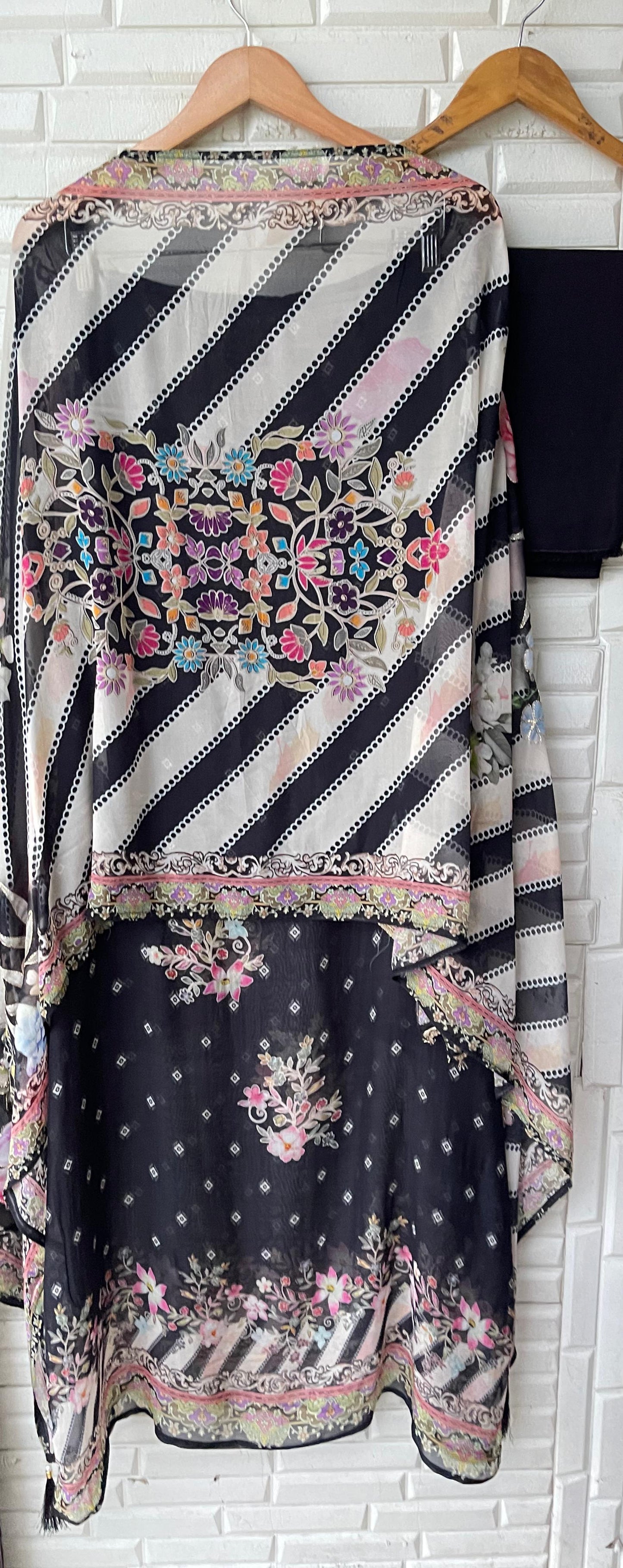 Organza unstitched ladies suit Rc17609