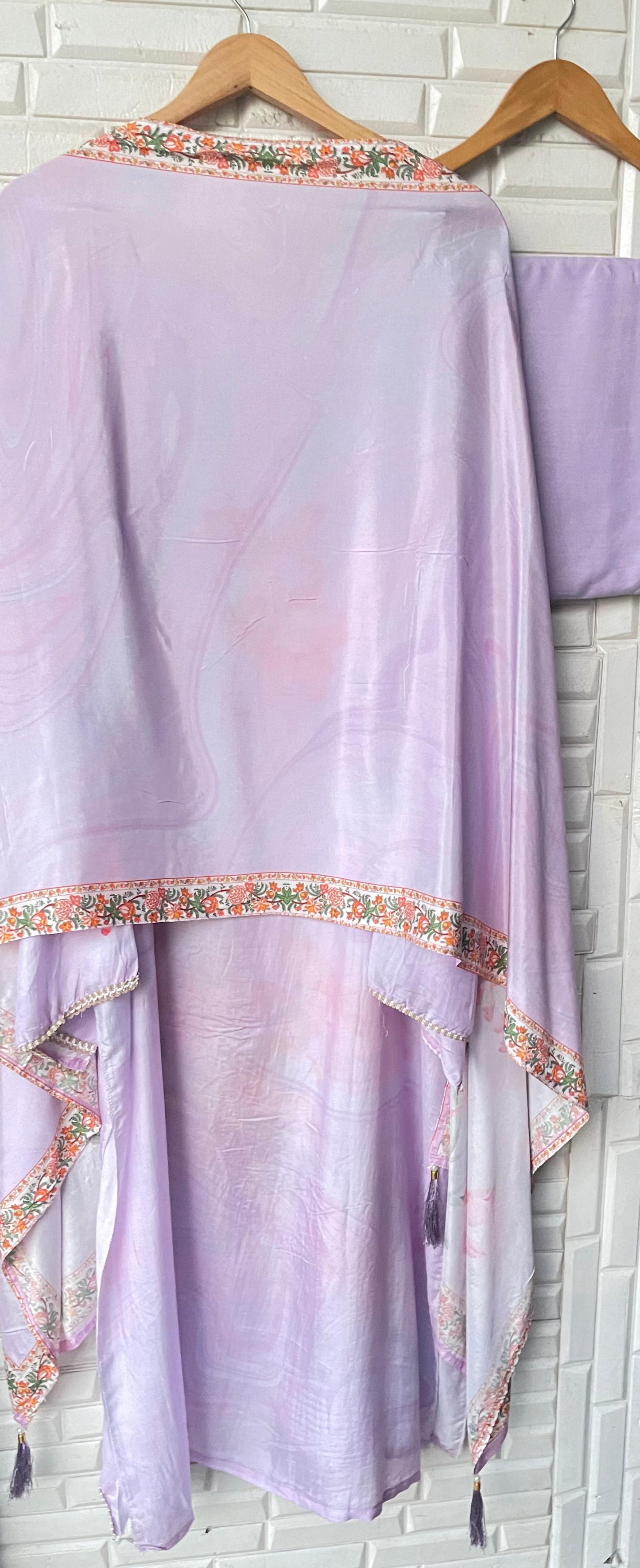 Muslin silk unstitched ladies suit Rc17420
