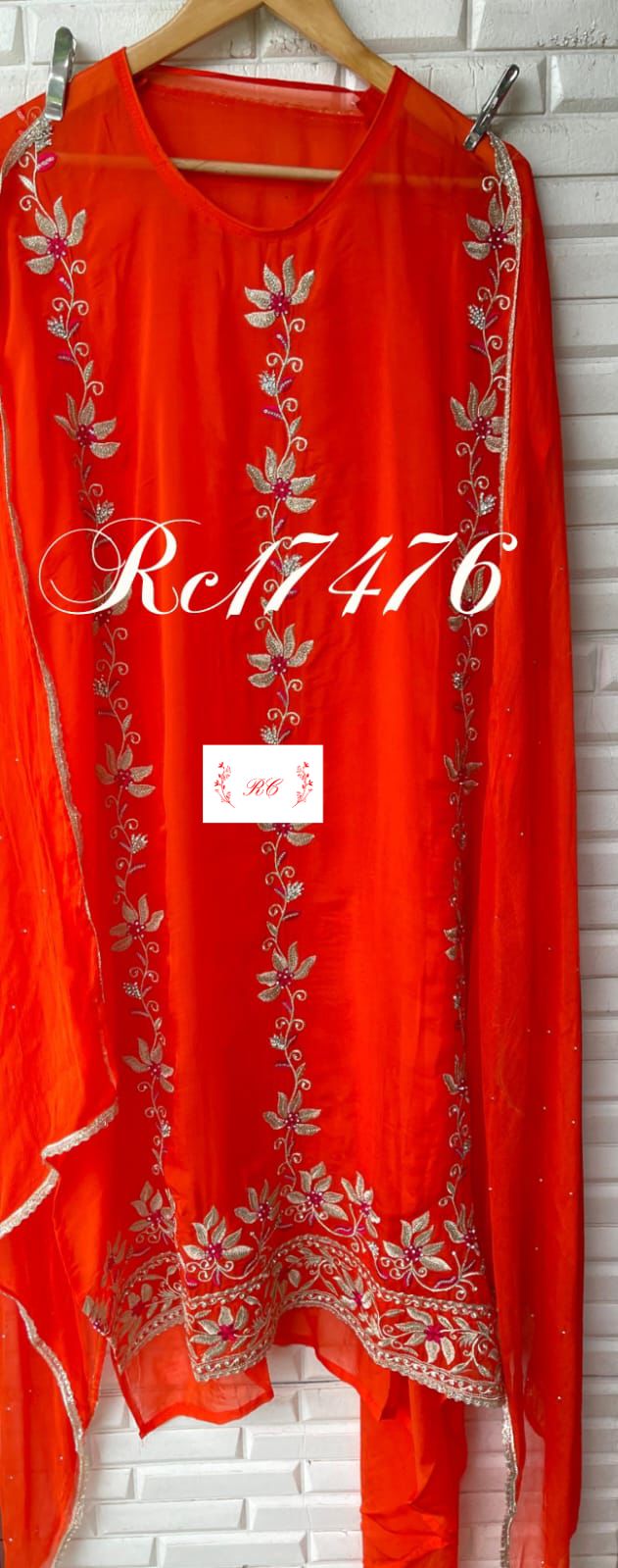 Organza unstitched ladies suit Rc17476 (a)