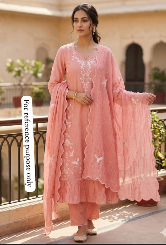 Mul chanderi unstitched ladies suit Rc18721 (c)