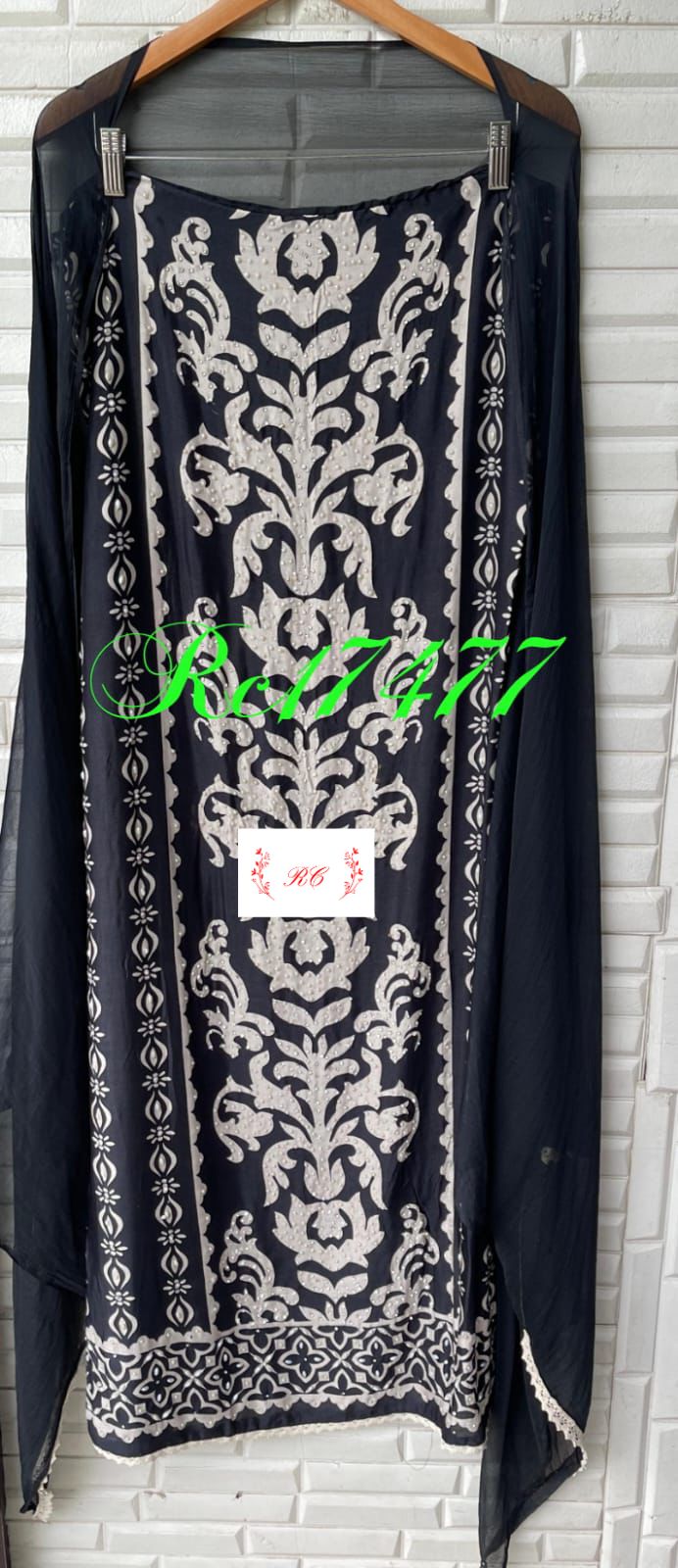 Muslin unstitched ladies suit Rc17477