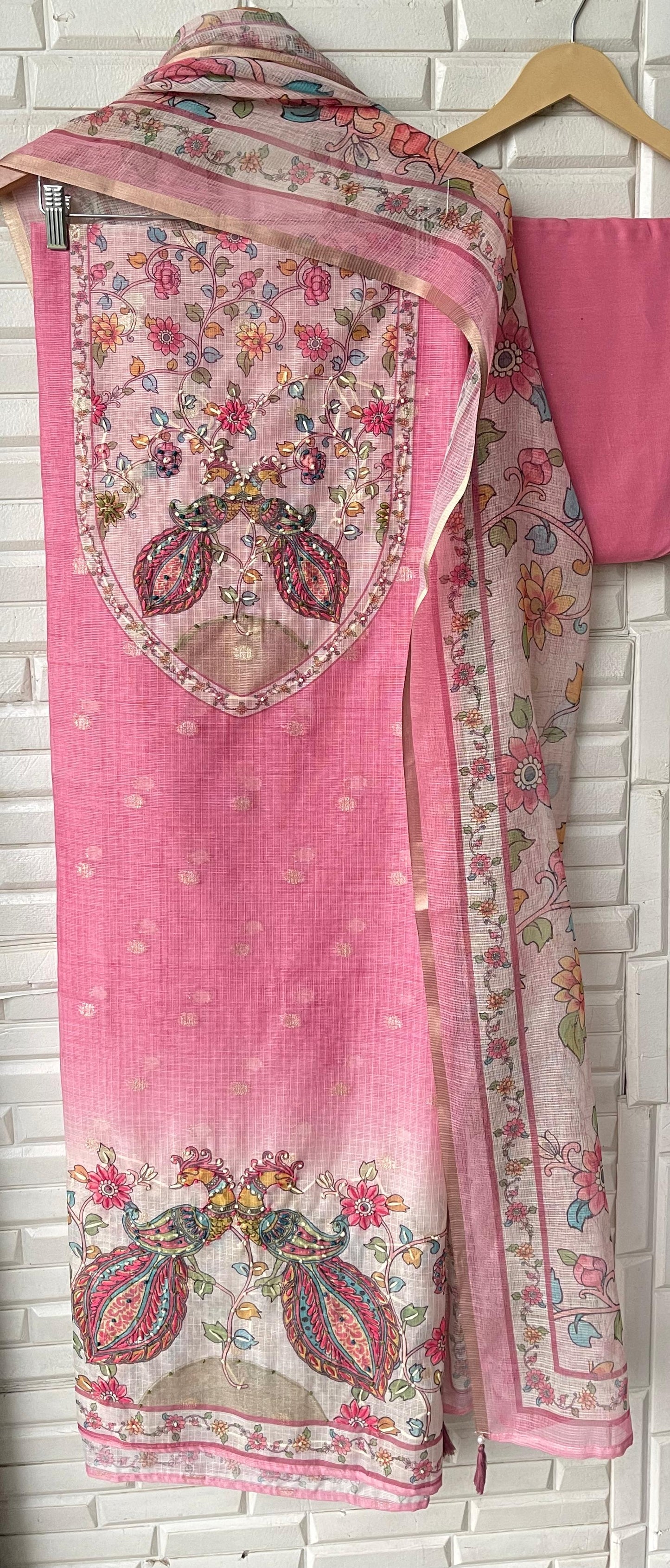 Banarasi kota doriya unstitched ladies suit Rc17456 (b)