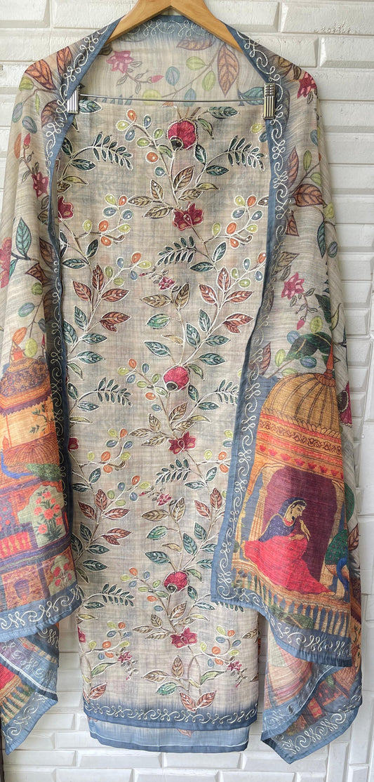 Kota doriya unstitched ladies suit Rc17598