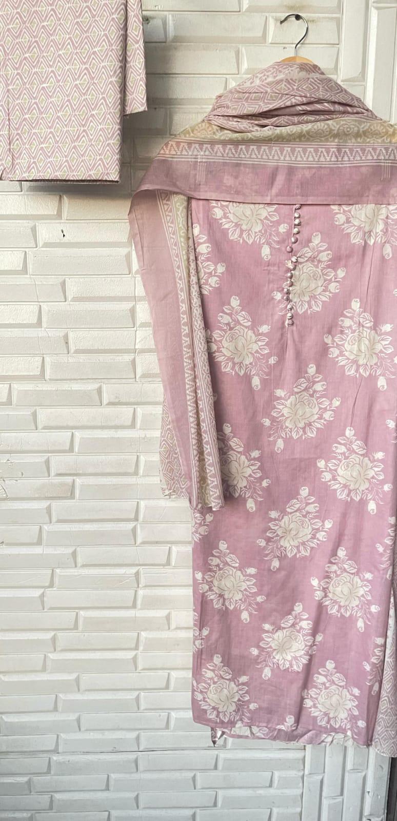 Cotton unstitched ladies suit Rc17616