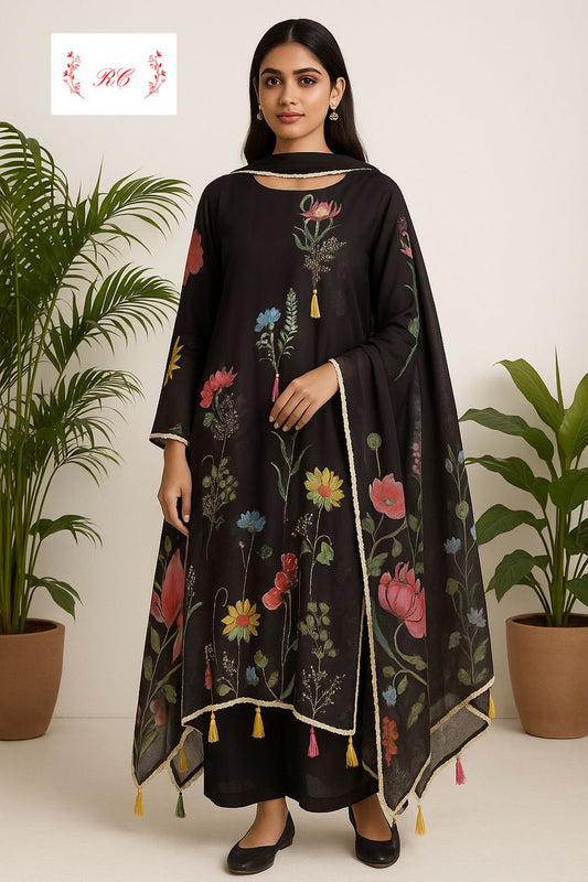 Organza unstitched ladies suit Rc17473