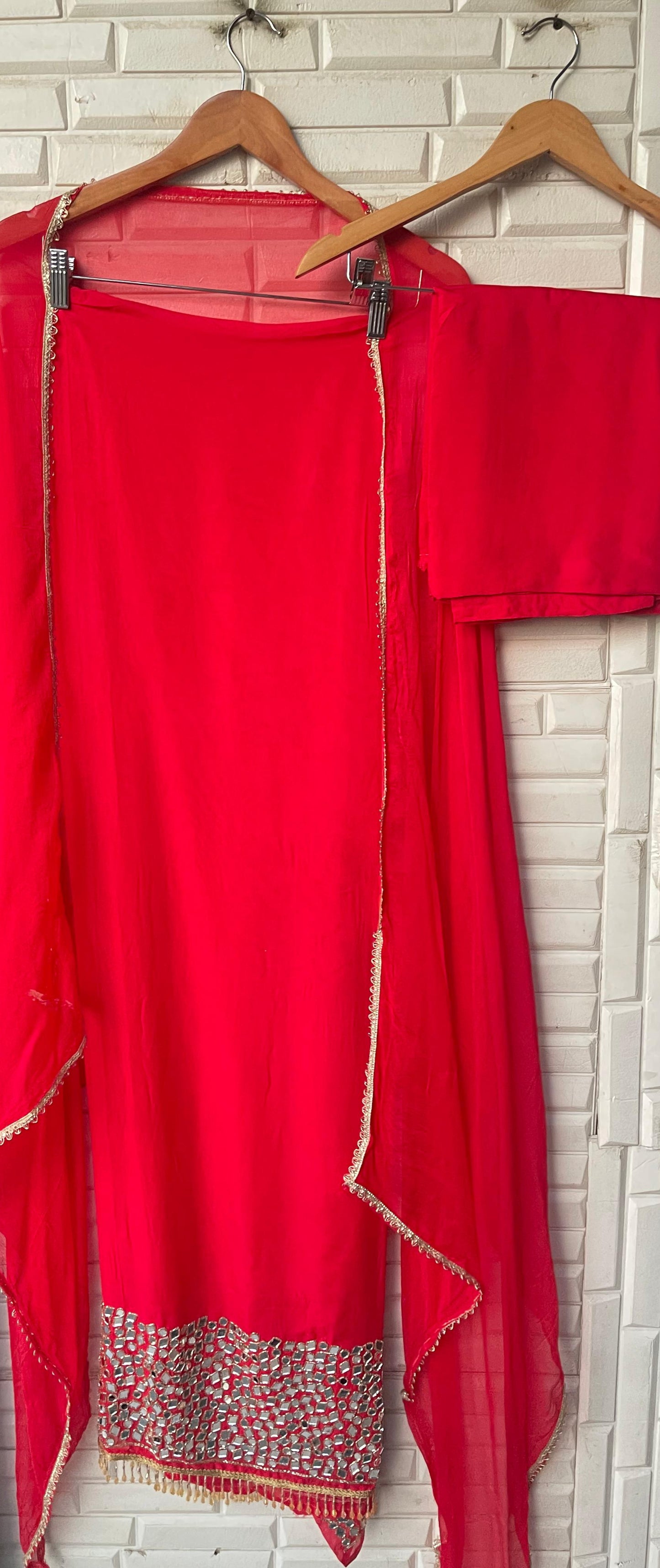 Organza unstitched ladies suit Rc17320