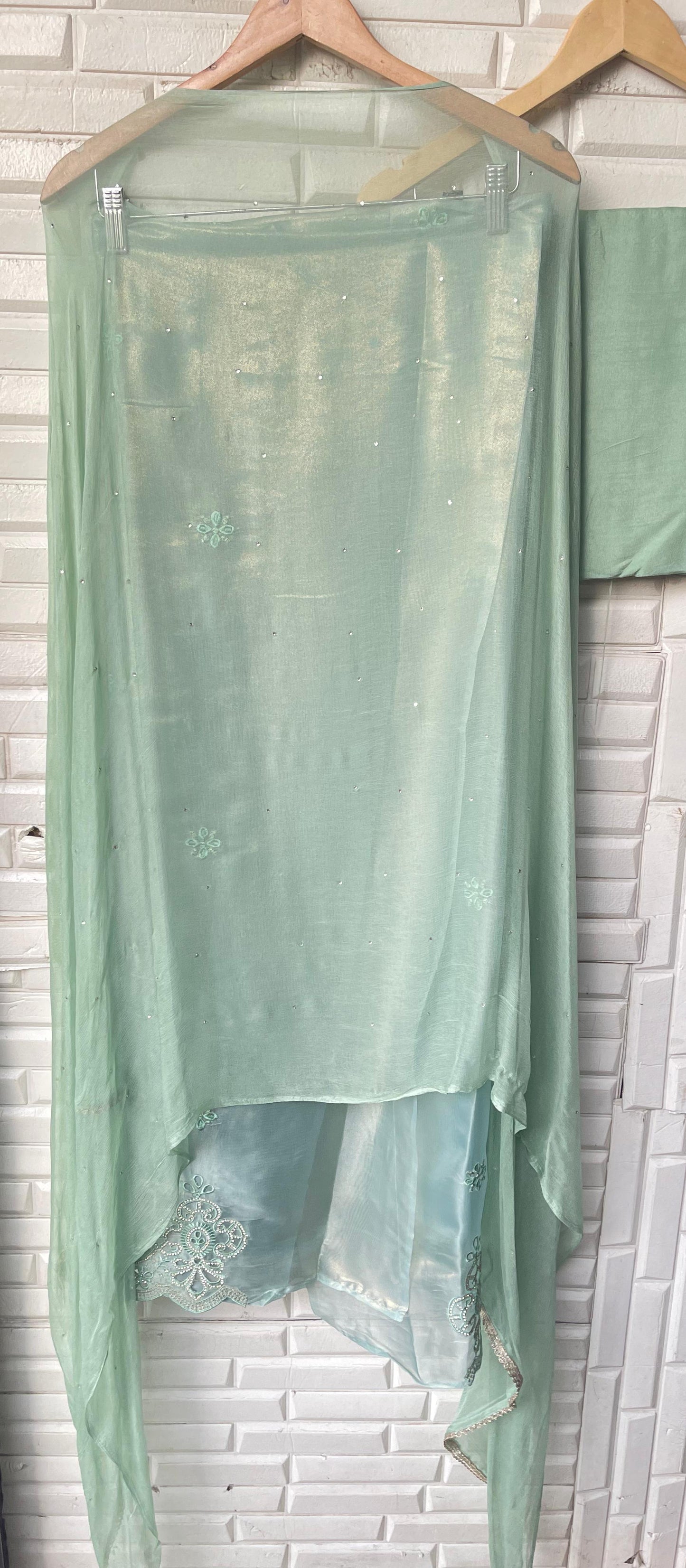 Shimmer paper silk unstitched ladies suit Rc17703 (b)