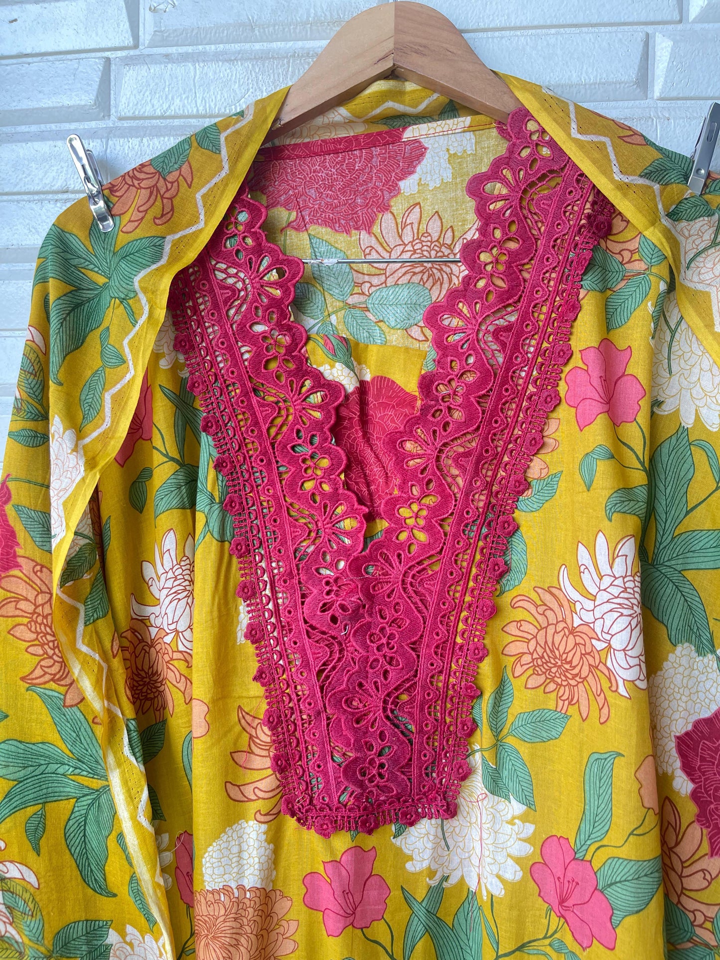 Cotton unstitched ladies suit Rc17074