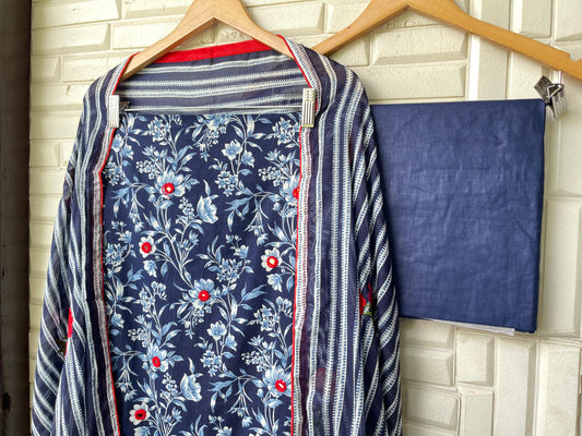 Cotton unstitched ladies suit Rc17418