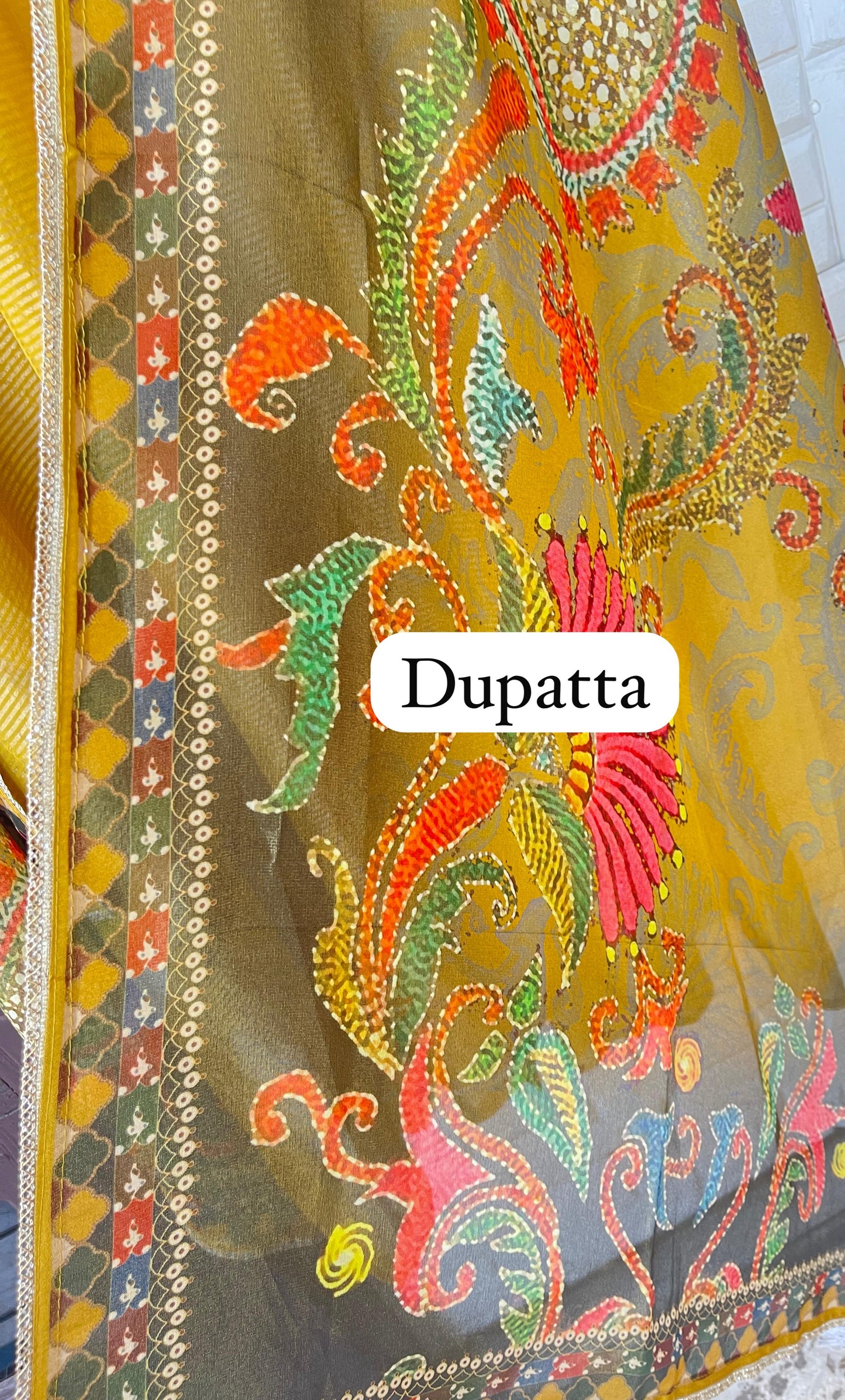 Shimmer silk unstitched ladies suit Rc17827