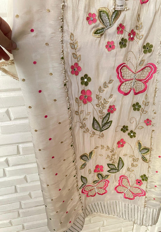 Shimmer Silk Unstitched Ladies Suit Rc16708