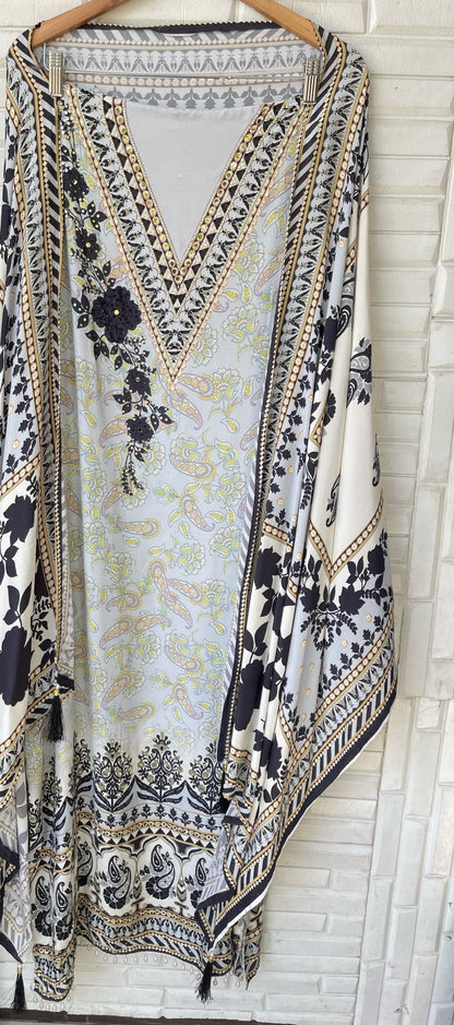 Muslin Unstitched Ladies Suit Rc16748