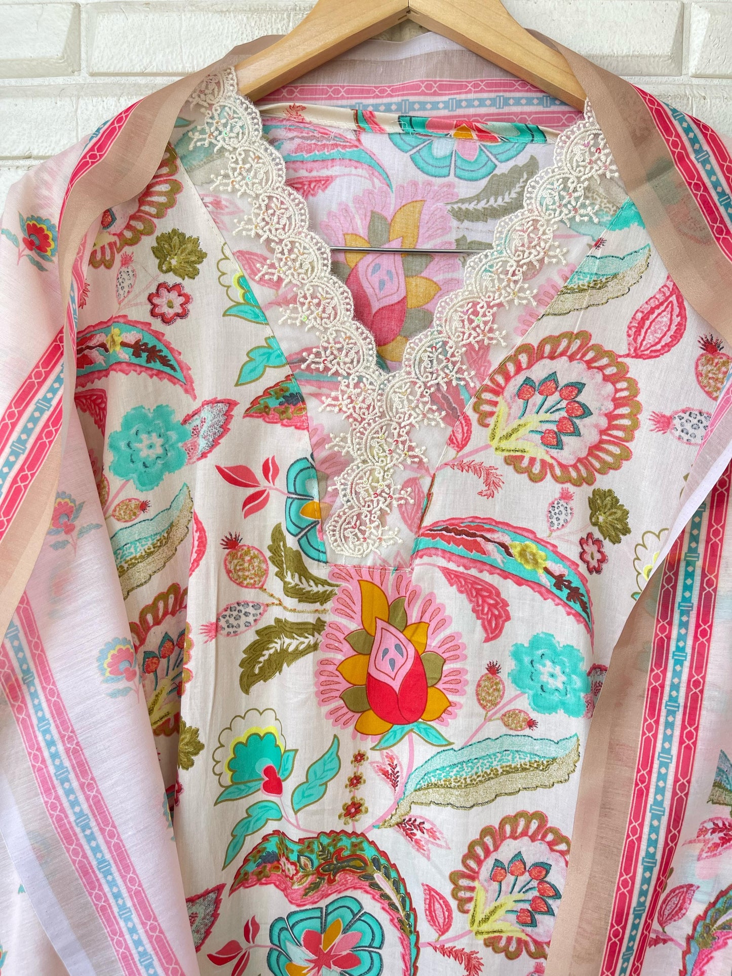 Cotton Unstitched Ladies Suit Rc16752