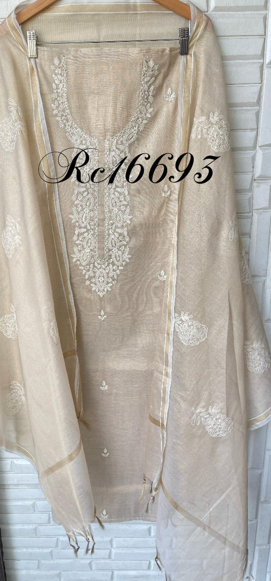 Shimmer Silk Unstitched Ladies Suit Rc16693