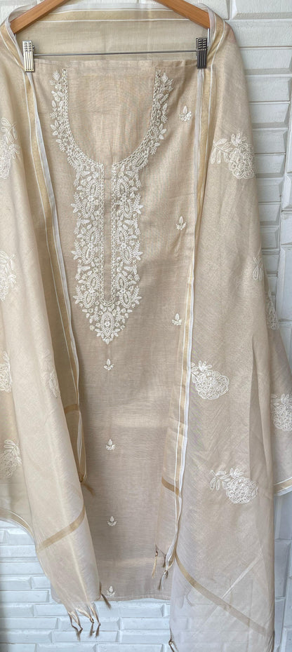 Shimmer Silk Unstitched Ladies Suit Rc16693