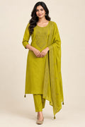 Organza Tuile Unstitched Suit Set with Resham Dori 3D Flowers Embroidery