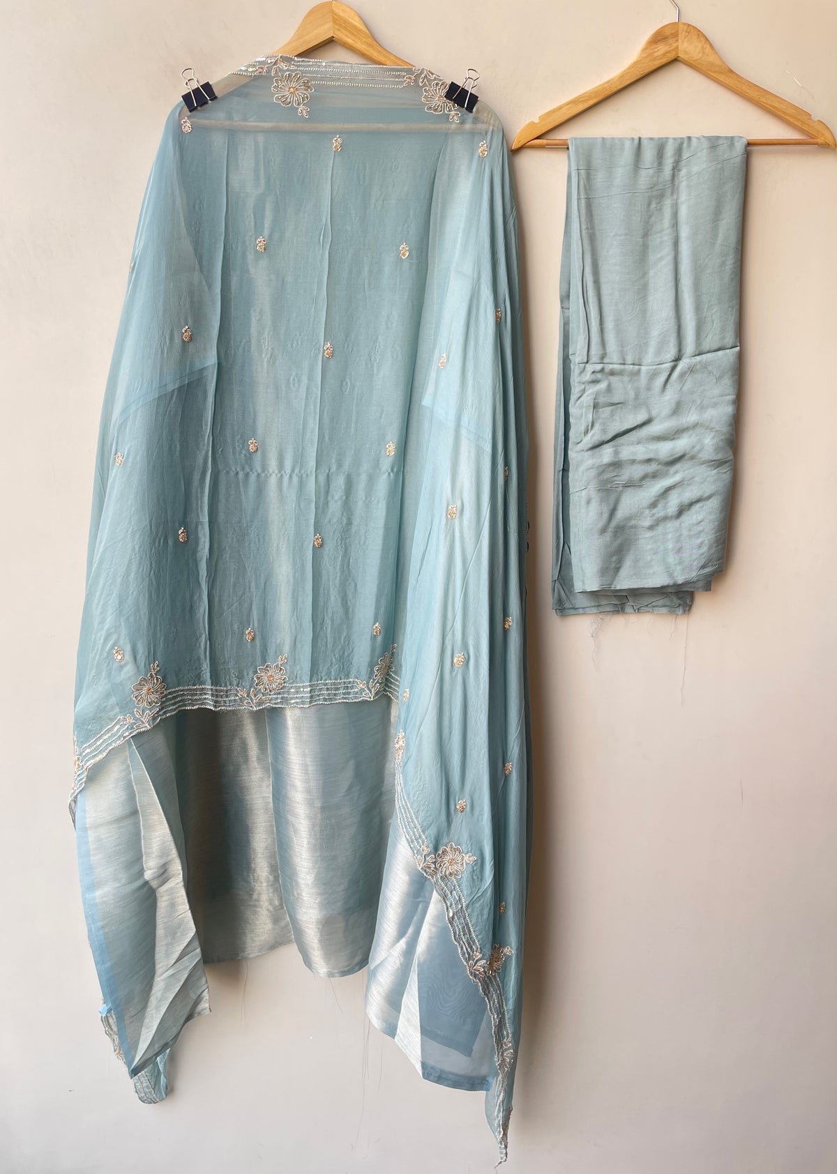 Festive Pure Giraffe Shimmer Silk Resham & Sequence Embroidered Unstitched Suit Set with Dupatta