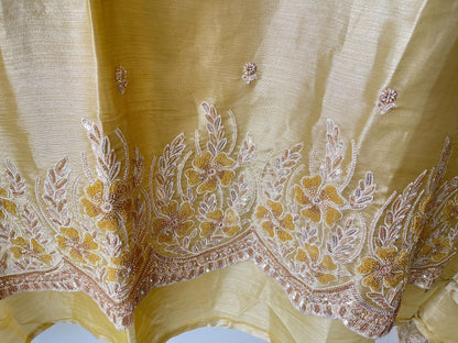 Festive Pure Giraffe Shimmer Silk Resham & Sequence Embroidered Unstitched Suit Set with Dupatta
