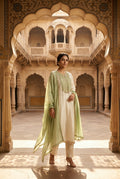 Festive Pure Shimmer Silk Zari Dabka & Sequence Embroidered Unstitched Suit Set with Dupatta