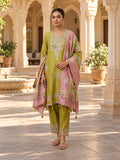 Shimmer silk unstitched ladies suit