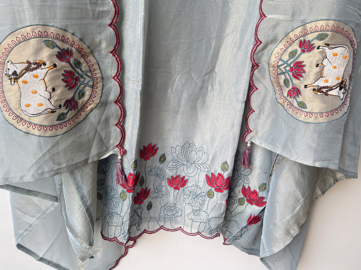 Shimmer Organza Silk Pichwai Suit Authentic Detail - img_09_3805x2854_07c9d748