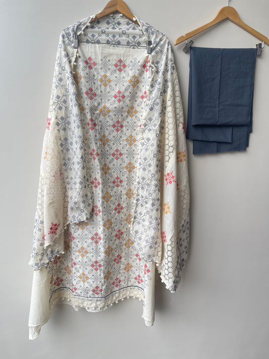 Cotton unstitched ladies suit Rc18657