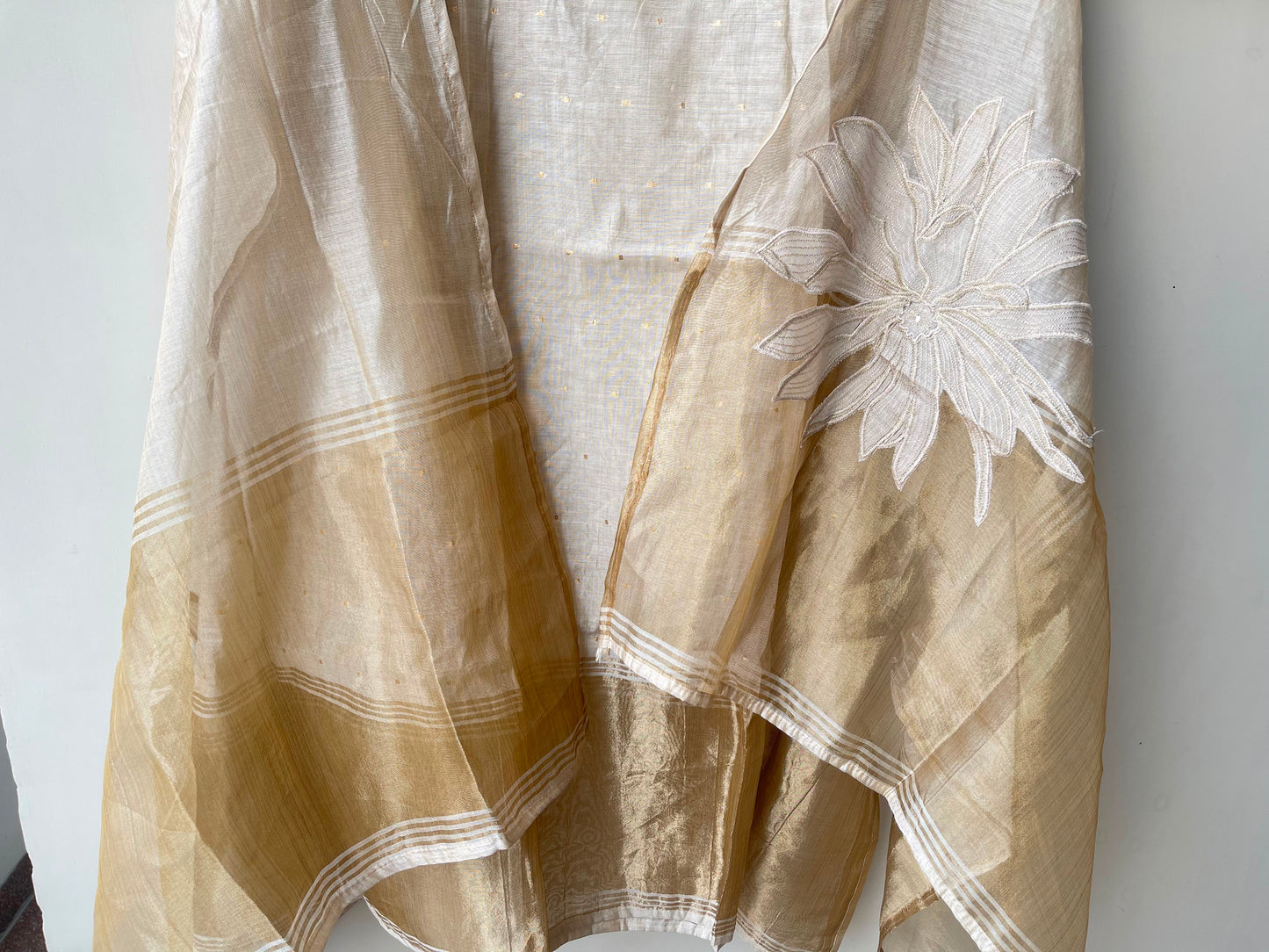 Banarasi mul chanderi ladies unstitched suit Rc19095