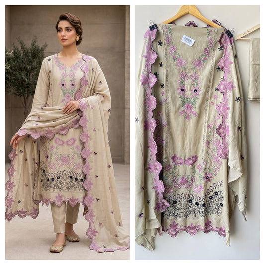 Mul chanderi unstitched ladies suit Rc18916 (b)