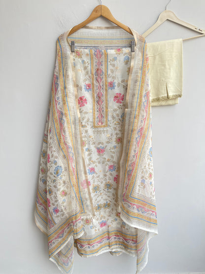 Soft banarasi kota doriya unstitched ladies suit Rc18527