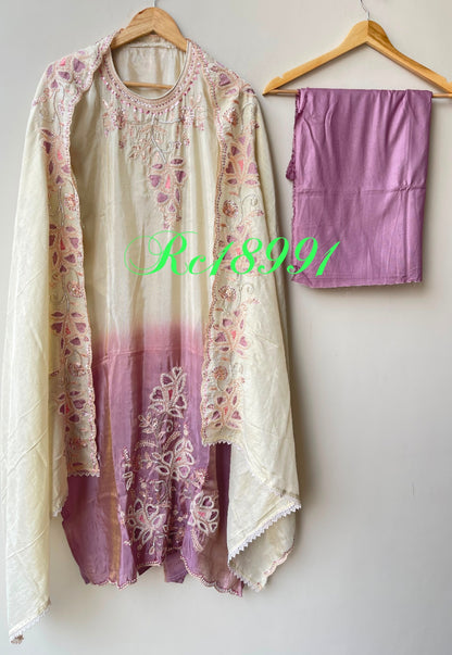 Shimmer silk shaded ladies unstitched suit Rc18991 (b)