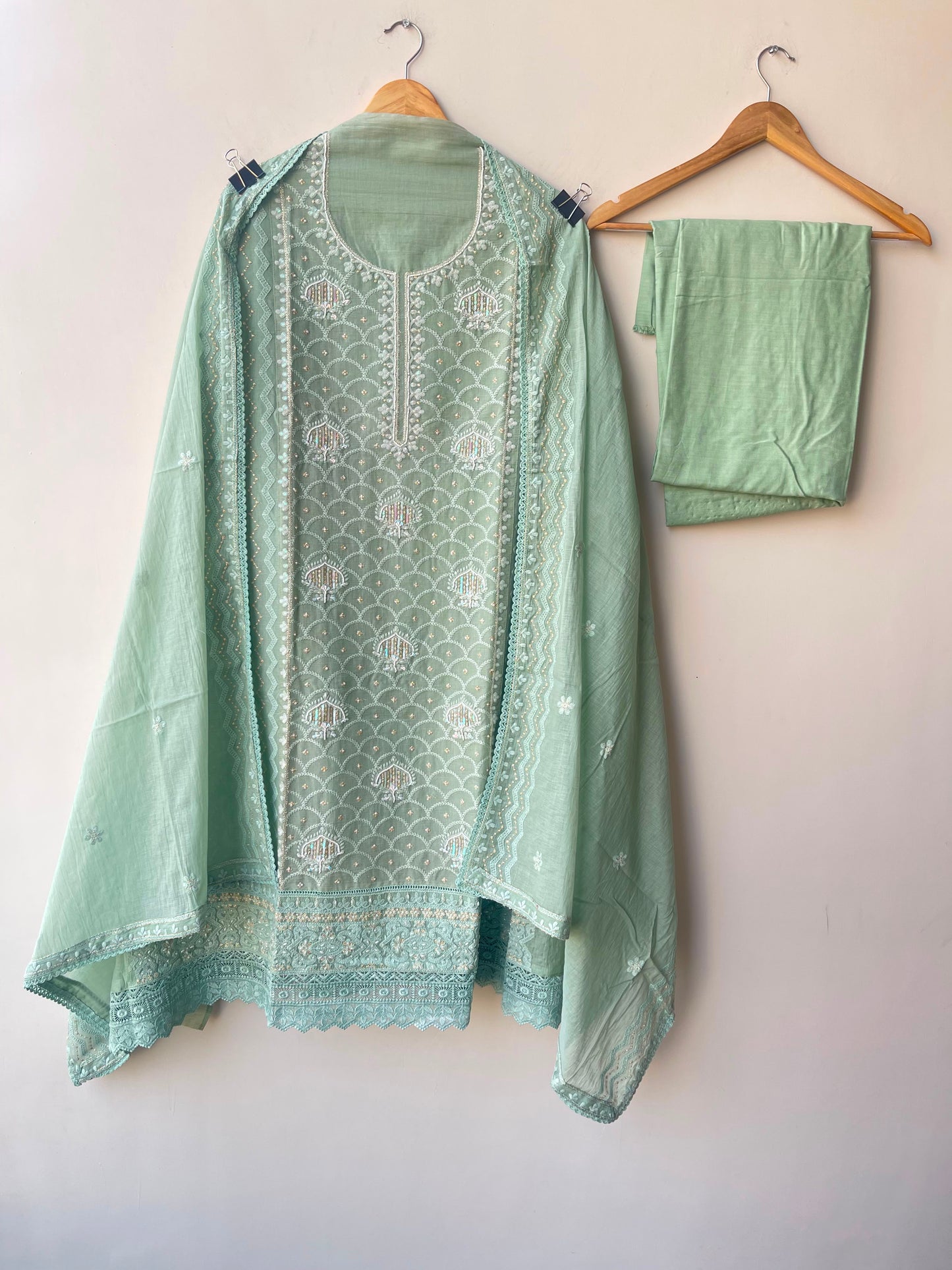 Mul chanderi unstitched ladies suit Rc18970