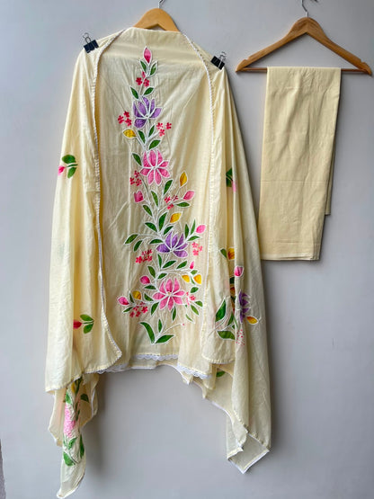 Mul chanderi unstitched ladies suit Rc19120