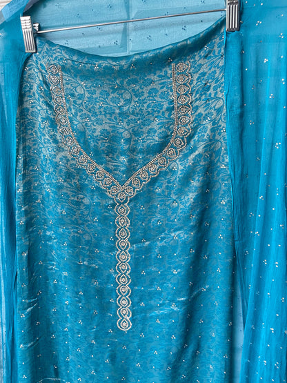 Organza unstitched ladies suit  Rc17371 (a)