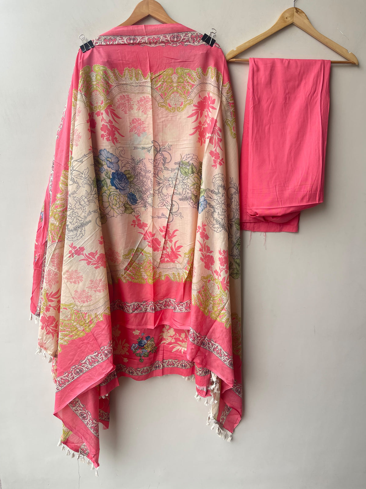 Designer Cotton Printed Unstitched 3 Pcs Suit Set
